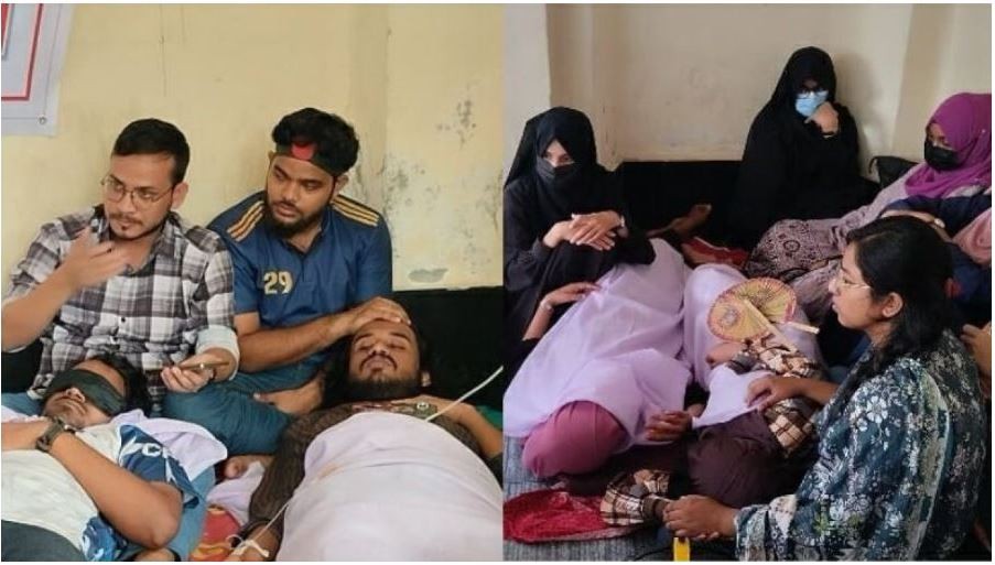 অসুস্থ হয়ে পড়েছেন অনশনরত রাবির  ৫ শিক্ষার্থী